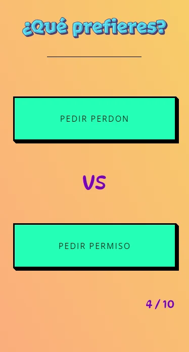 ¿Qué Prefieres? En español screenshot